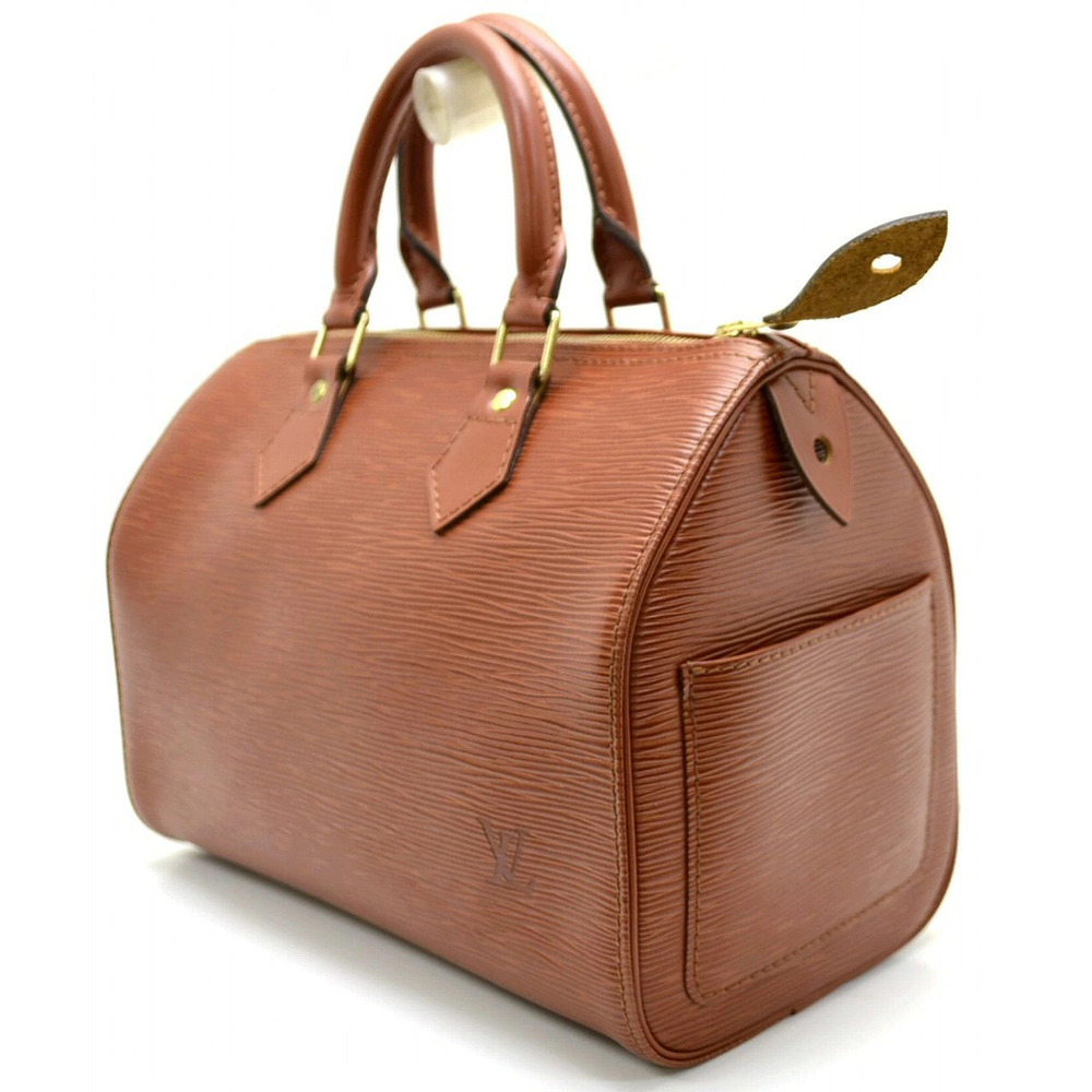 Louis Vuitton Brown Kenya Handbag Boston Epi Speedy Bag